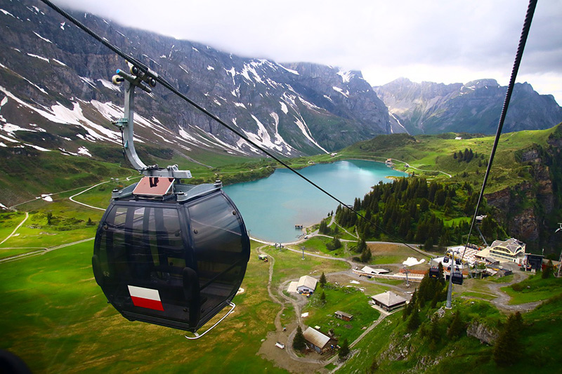 Cable car at Mount Titlis near Lucerne, Switzerland