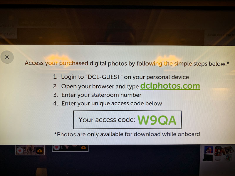 Disney Cruise Photo Package - how to download your photos