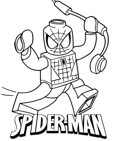 LEGO Spiderman Coloring Pages