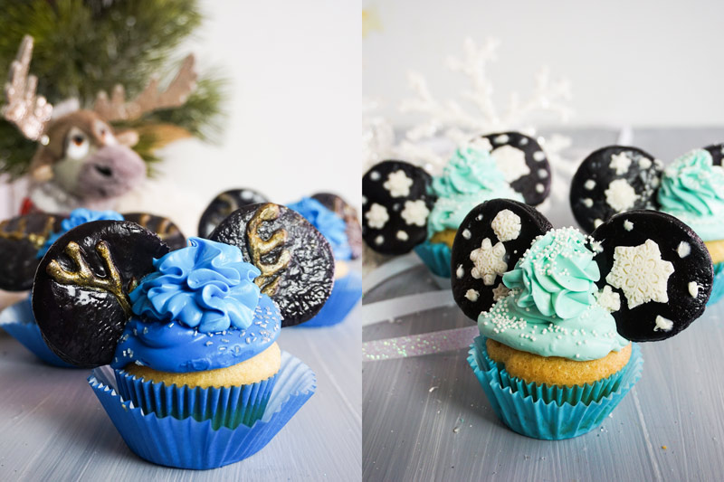 Frozen Cupcakes - Elsa and Sven Cupcakes inspired by Frozen Movie