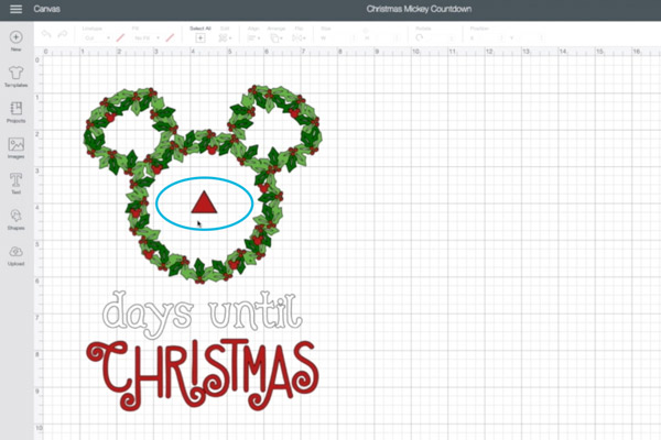 DIY Disney Mickey Mouse Christmas Countdown (made with Cricut)