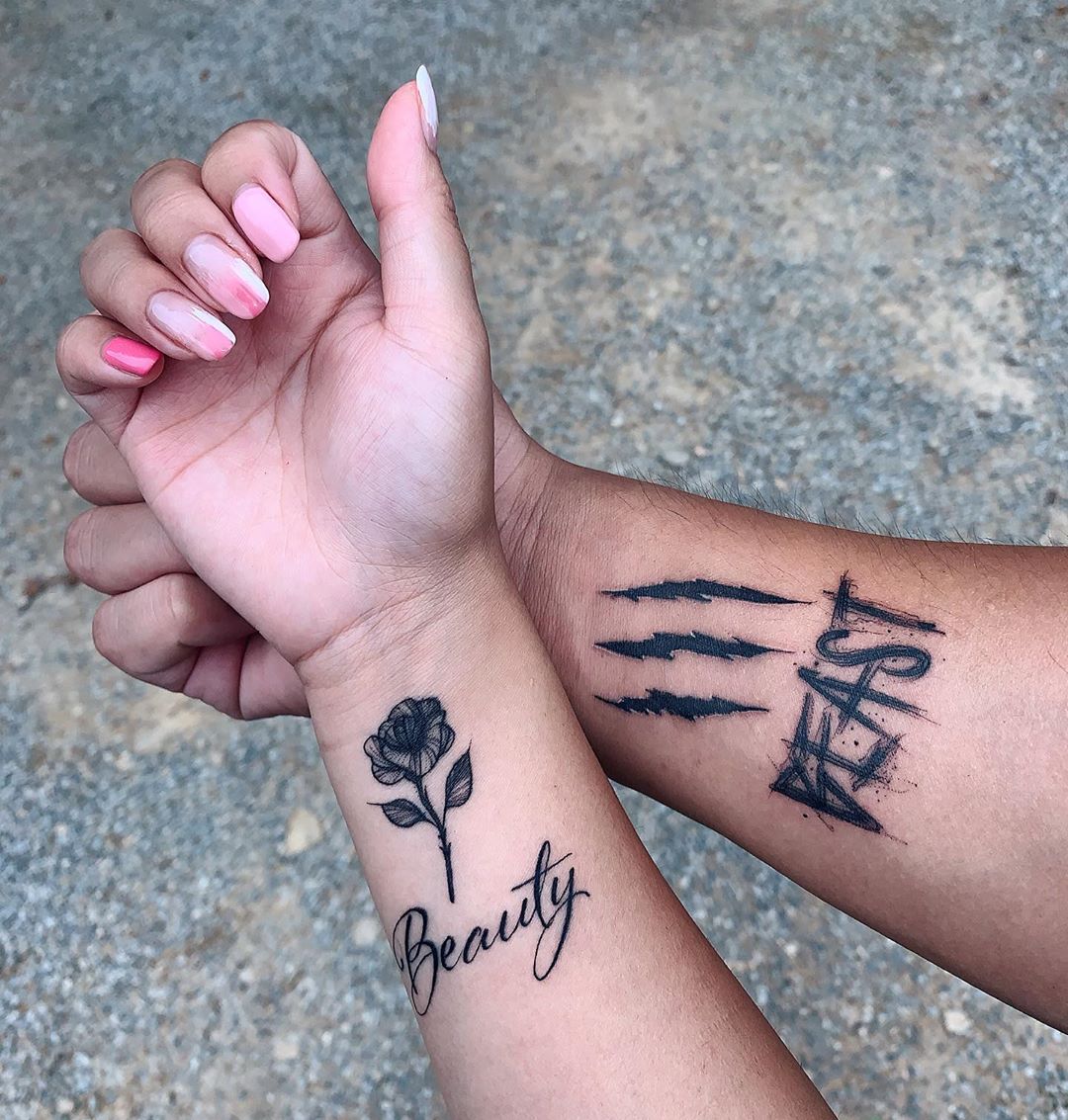 Theres no better way to prove your endless love than with matching tattoos  But what about   Couples tattoo designs Disney couple tattoos Couple  tattoos unique