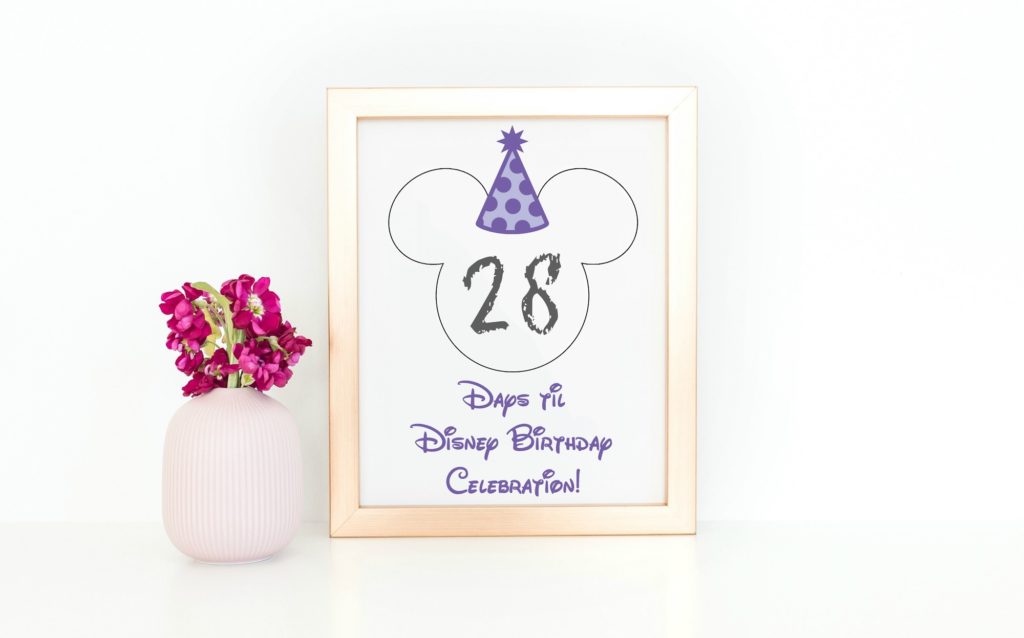 Disney birthday countdown