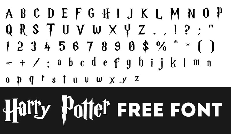 How to Download Harry Potter free font