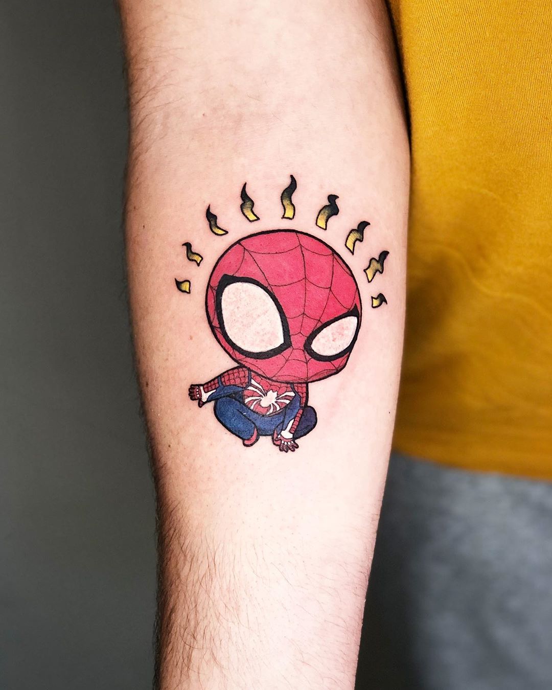 New SpiderMan tattoo done by Todd Wilson Artistic Ink in Anderson SC   rtattoos