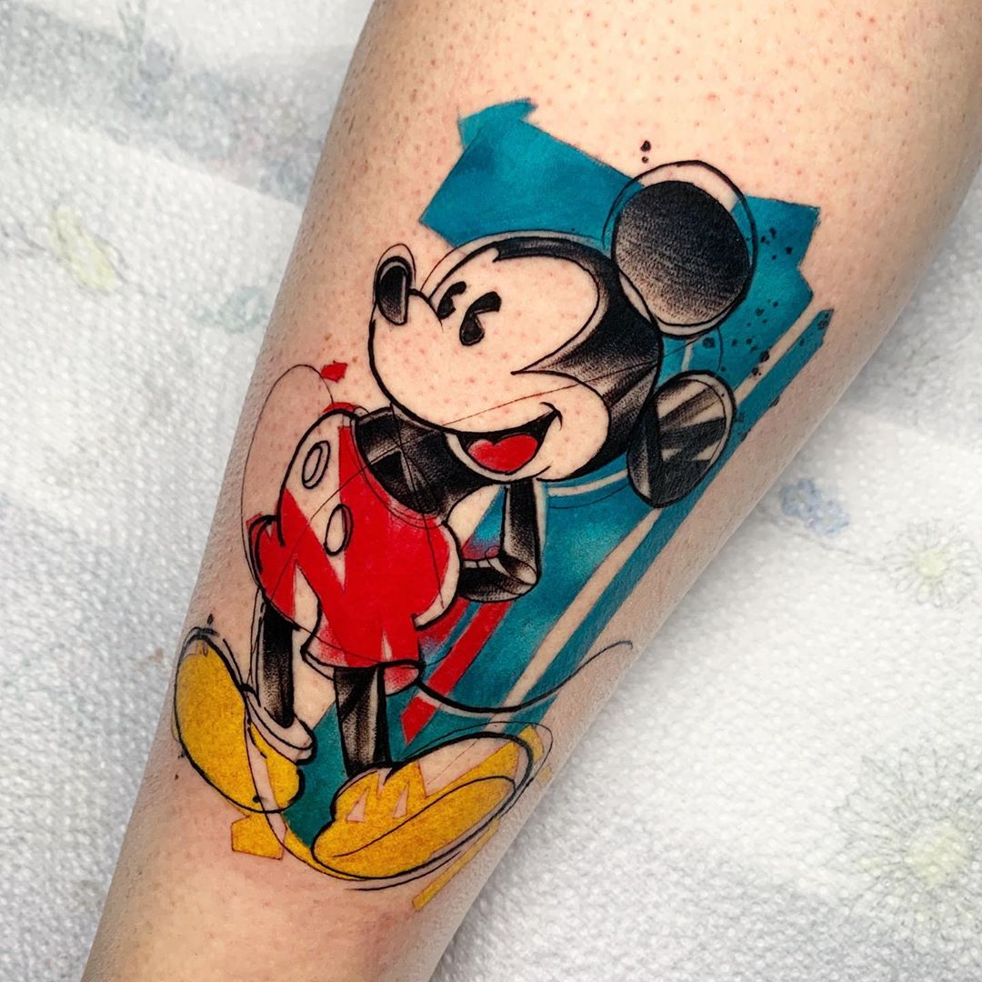 Mickey Mouse Minnie Mouse Tattoo The Walt Disney Company  Mickey Mouse  Tattoos Designs HD Png Download  Transparent Png Image  PNGitem