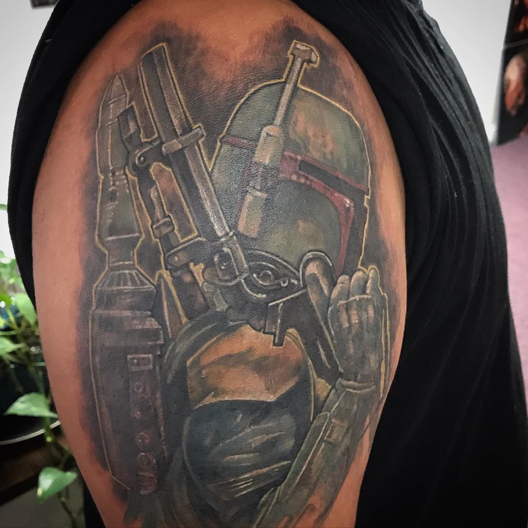 gunslinger Boba Fett tattoo 