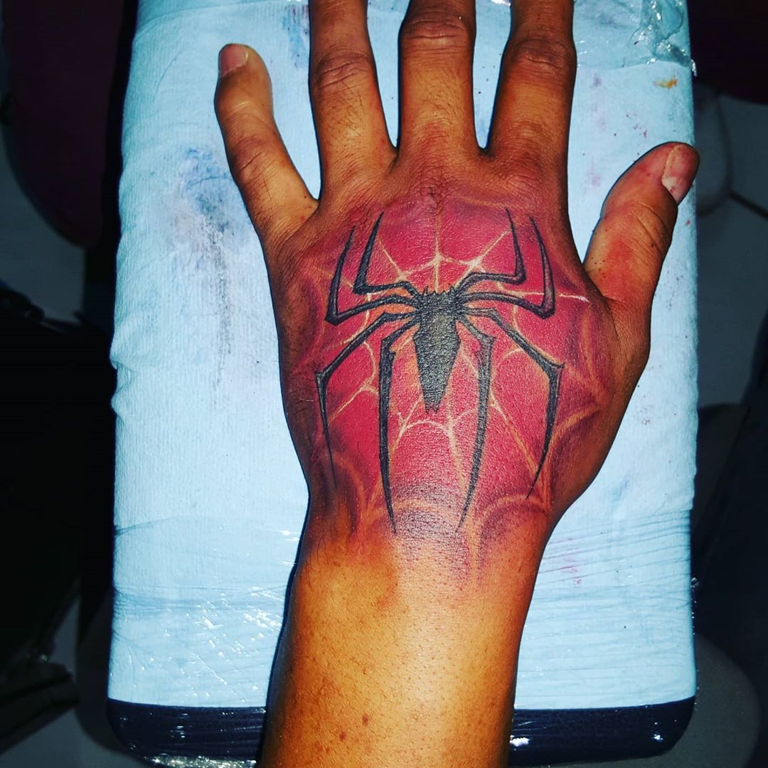 SpiderMan Venom Tattoo Male spiderman angle heroes logo png  PNGWing