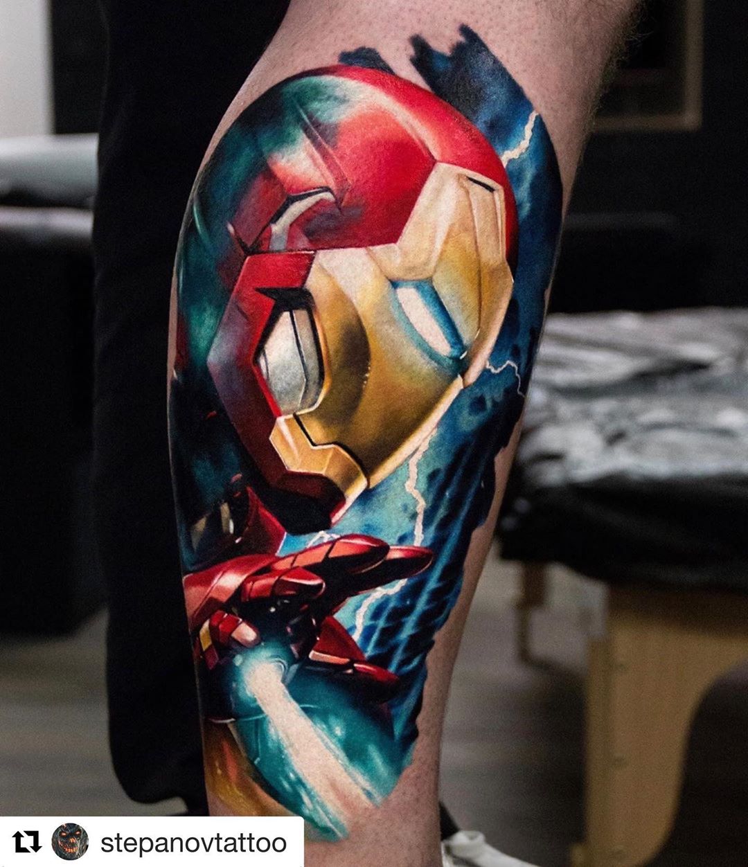 Bold Iron Man Tattoos