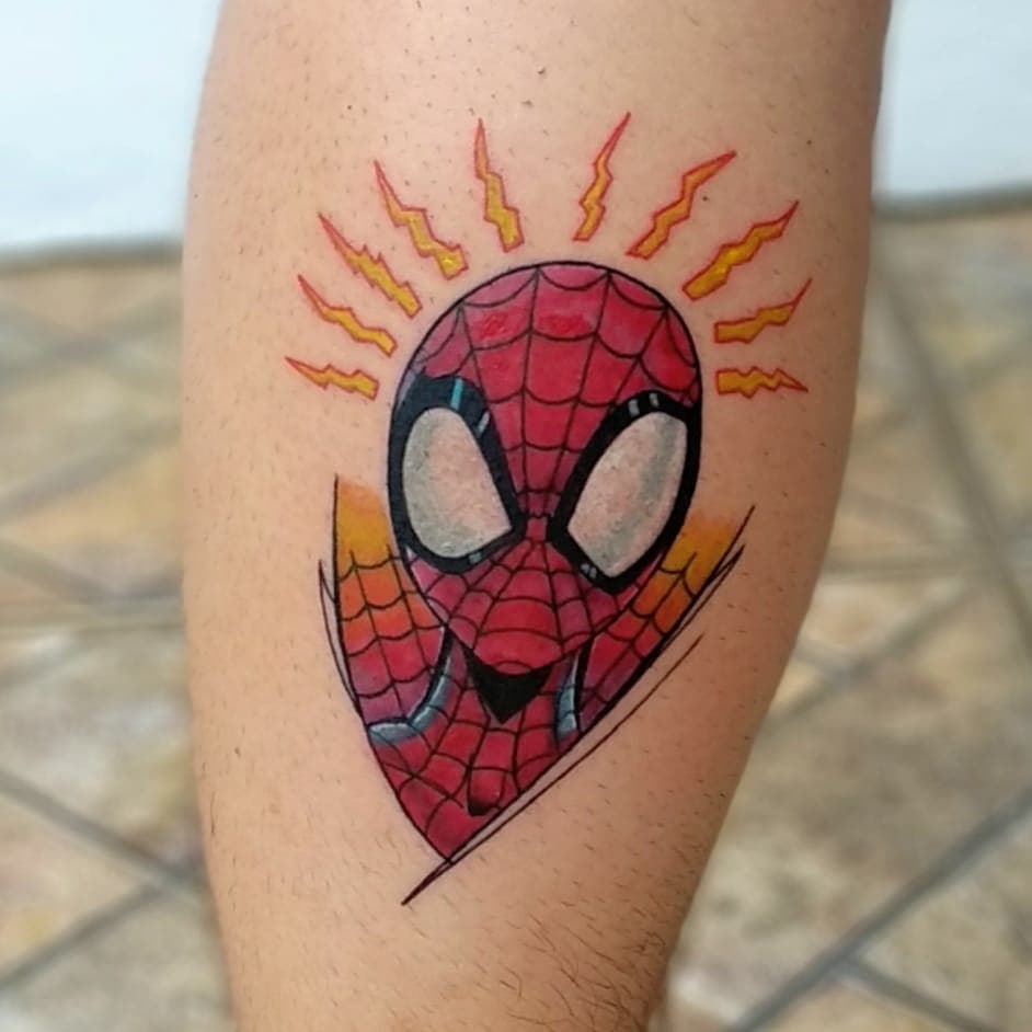 Spider-Man Face Tattoo Marvel NWT 