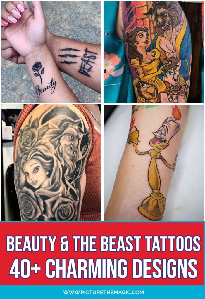 Looking for ideas of a great Beauty and the Beast tattoo? Here are the best Beauty and the Beast tattoo designs of the year! Get inspired by these tattoo stencils.