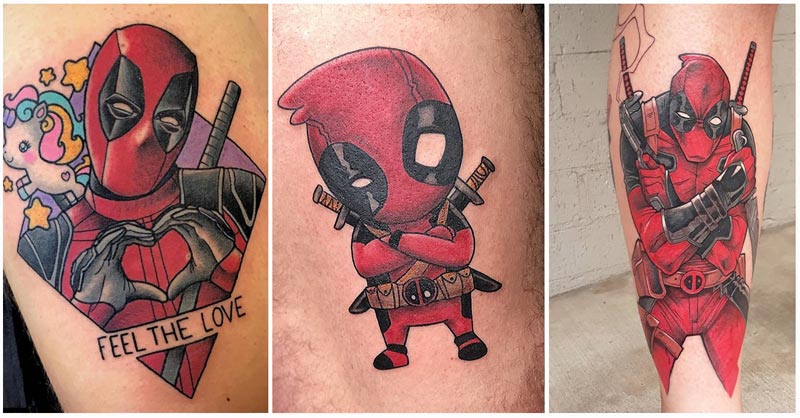 Funny Deadpool Temporary Tattoo  Etsy