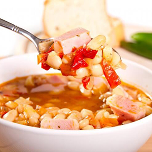 Spoonful of great northern bean soup