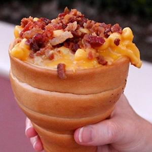 a mac and cheese cone from Disneyland