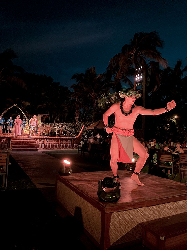 polynesian dancer on stage
