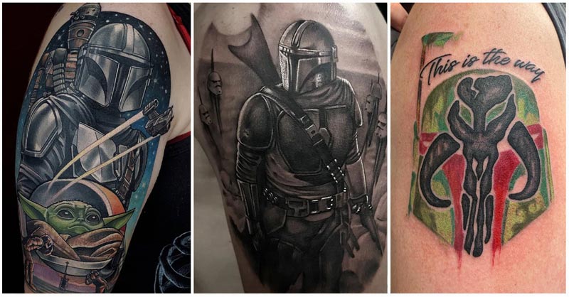 Three Mandalorian Tattoos