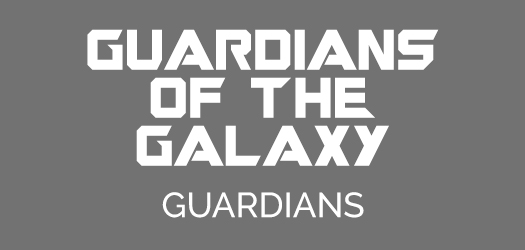 Guardians of the Galaxy font