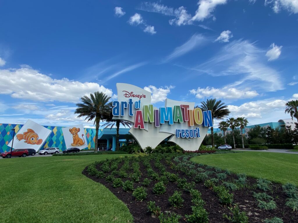 Disney's Art of animation resort sign