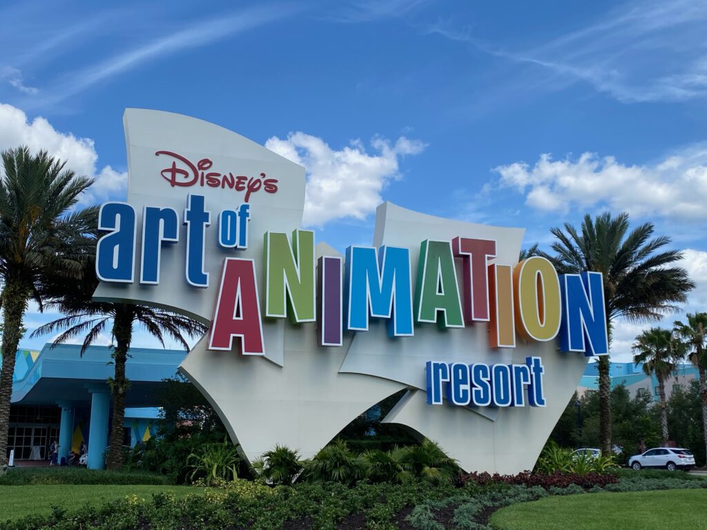Art of Animation resort sign