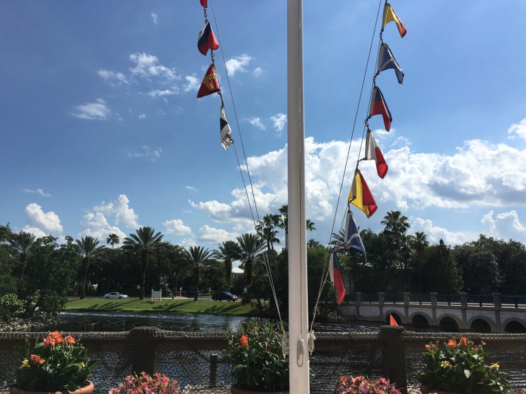 Old Key West resort flags