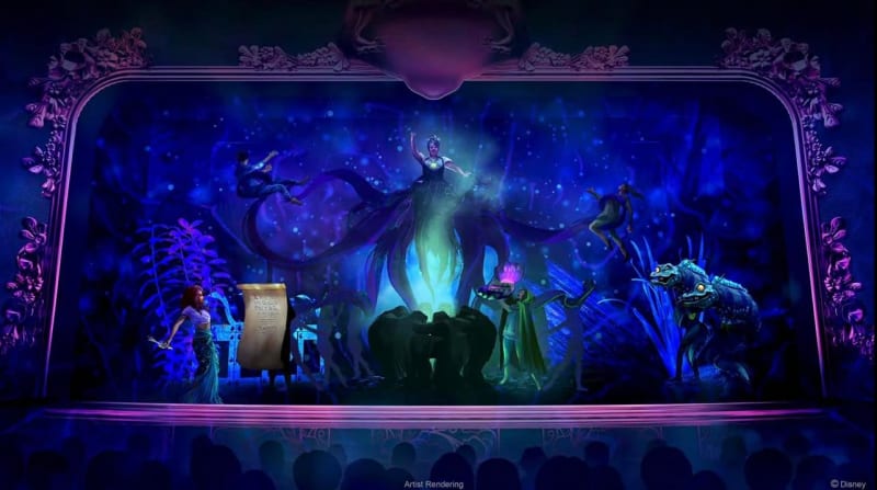 Disney the Little Mermaid show on Disney Wish