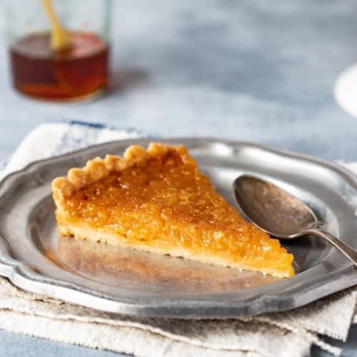 Treacle Tart, one of Harry Potter's favorite desserts. Recipe by A Communal Table.