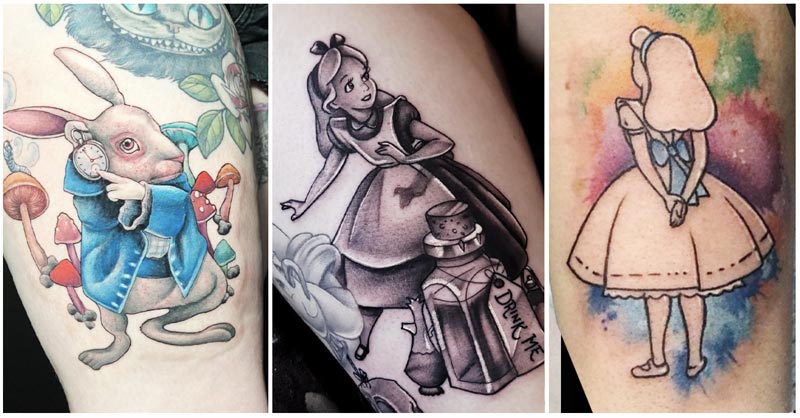 Disney Alice in Wonderland Tattoos