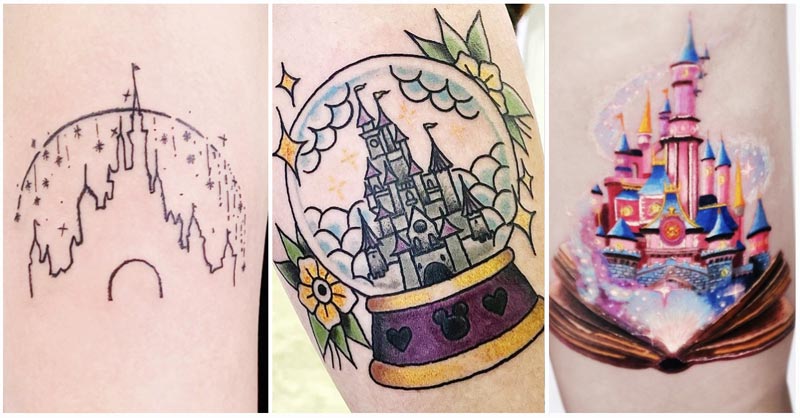 UPDATED] 40 Disney Castle Tattoos