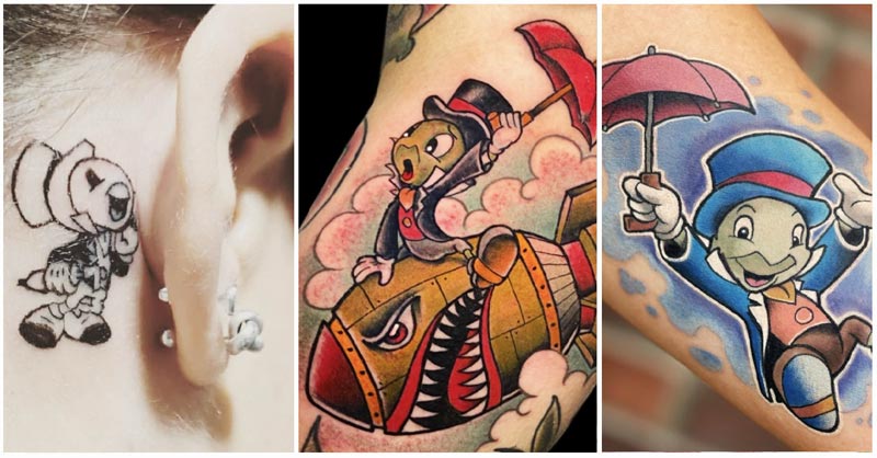 UPDATED] 40 Jiminy Cricket Tattoos Worth Paying Attention To