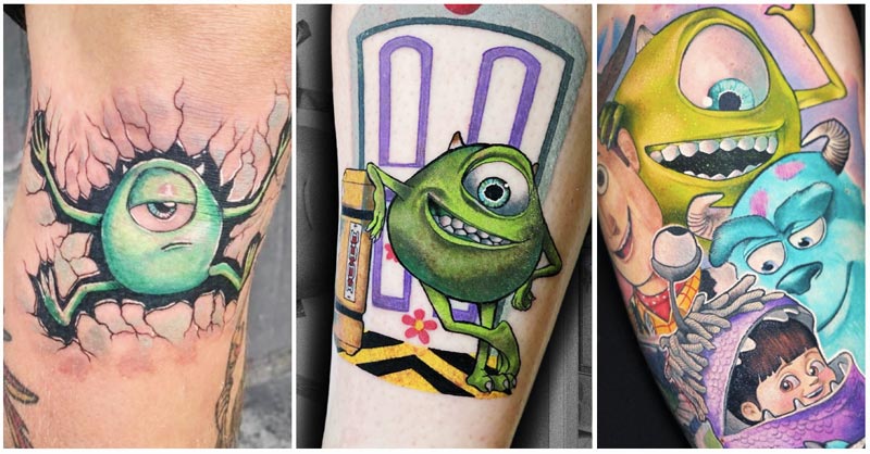 Mike Wazowski Tattoos