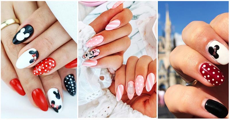 UPDATED] 30+ Awesome Minnie Mouse Nail Designs
