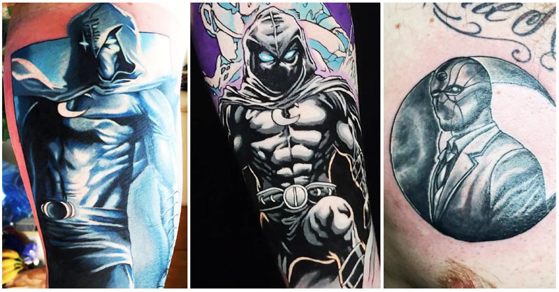 Moon Knight Tattoo Designs and Ideas