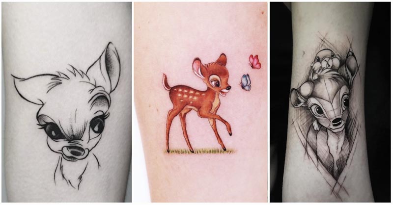 UPDATED] 40 Bambi Tattoos to Give You Strength & Inspiration