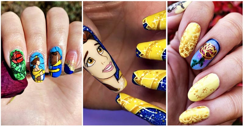 30 Best Beauty and the Beast Nail Designs