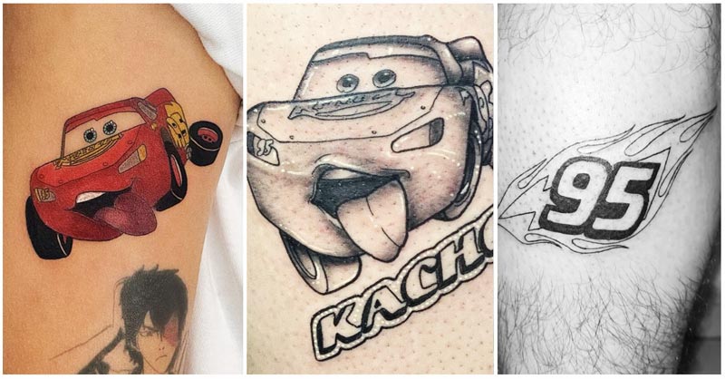 Lightning McQueen Tattoo Designs