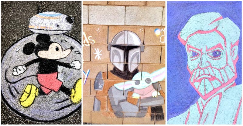 15 Star Wars Chalk Art Projects