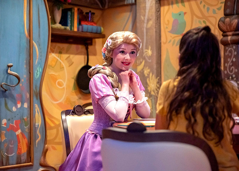 Rapunzel at Fairy Tale Hall on Disney Wish